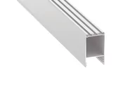 Akcesoria do oświetlenia - Profil aluminiowy Claro do taśm LED - Biały lakierowany - 2m - miniaturka - grafika 1