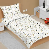 Pościel dla dzieci - Bellatex Pościel bawełniana Junior Serce, 140 x 200 cm, 70 x 90 cm - miniaturka - grafika 1