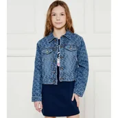 Kurtki i płaszcze dla dziewczynek - Guess Kurtka jeansowa | Regular Fit - miniaturka - grafika 1