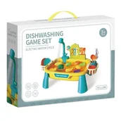 Zabawy w naśladowanie dorosłych - ZLEW KUCHENNY Z AKCESORIAMI WODA OWOCE WARZYWA NACZYNIA ZESTAW DLA DZIECI - miniaturka - grafika 1
