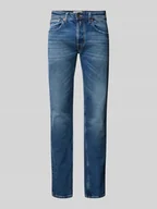 Spodnie męskie - Jeansy o kroju straight fit z 5 kieszeniami model ‘GROVER’ - miniaturka - grafika 1