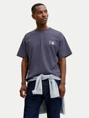 Koszulki męskie - Jack & Jones T-Shirt Maine 12291780 Szary Regular Fit - miniaturka - grafika 1