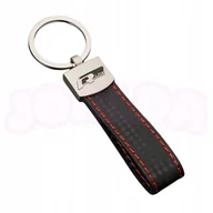 Akcesoria motoryzacyjne - BRELOK smycz DO KLUCZY logo VW VOLKSWAGEN R LINE elegancki czarny - miniaturka - grafika 1