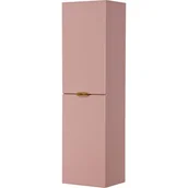 Szafki łazienkowe - Słupek łazienkowy wiszący pudrowy róż złoty uchwyt 143,5x40 cm Magnolia Gante - miniaturka - grafika 1