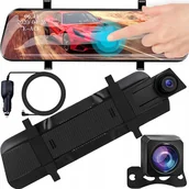 Wideorejestratory - Logit KAMERA W LUSTERKU OGROMNY EKRAN 10 CALI - miniaturka - grafika 1