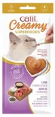 Przysmaki dla kotów - CATIT Creamy Superfood przysmak dla kota - jagnięcina z komosą ryżową i chia 4 x 10g - miniaturka - grafika 1