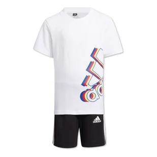 Koszulka + spodenki komplet dziecięcy Adidas Logo bawełniany-116 - Kombinezony dla dzieci - miniaturka - grafika 1