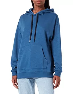 United Colors of Benetton Damska bluza z kapturem, niebieski 217, M - Bluzy damskie - miniaturka - grafika 1