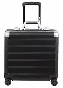 Alumaxx Alumaxx 45173  Business Trolley GEMINI, walizka podróżna z przegródką na Overnight walizka na kółkach z aluminium, 4 podwójnymi kółkami lekkobieżnymi 360°, czarna walizka ok. 42,5 x 40 x 21 cm 45173 - Walizki - miniaturka - grafika 1