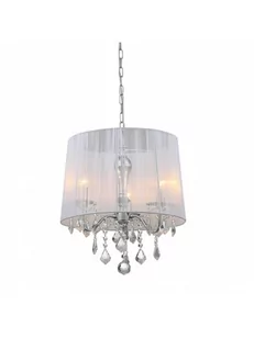 Italux Żyrandol Cornelia 3 Biały organza MDM-2572/3 W - Lampy sufitowe - miniaturka - grafika 3