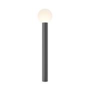 Lampy ogrodowe - Prosta lampa ogrodowa, słupek z białym kloszem O598FL-01GR z serii BOLD - miniaturka - grafika 1