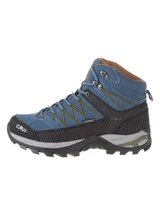 CMP Skórzane buty trekkingowe "Rigel Mid" w kolorze niebiesko-czarnym - Buty trekkingowe męskie - miniaturka - grafika 1