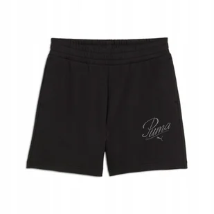 PUMA SZORTY ESS SCRIPT HIGH-WAIST 5 68498401 r S - Spodenki damskie - miniaturka - grafika 1
