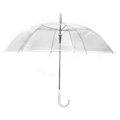 Parasole - Automatyczna parasolka przezroczysta BIAŁA - miniaturka - grafika 1