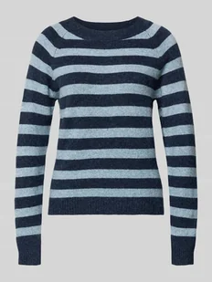 Sweter o kroju regular fit z prążkowanymi ściągaczami model ‘DOFFY’ - Swetry damskie - miniaturka - grafika 1