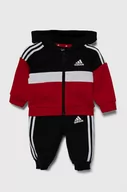 Dresy i komplety dla chłopców - adidas dres dziecięcy kolor czarny - miniaturka - grafika 1