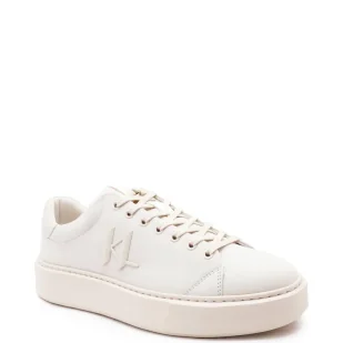 Karl Lagerfeld Skórzane trampki MAXI KUP MONOGRAM - Trampki męskie - miniaturka - grafika 1