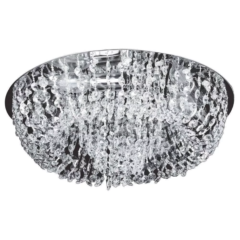 Inne Plafon LAMPA sufitowa KRIS VEN P-E 1154/4 okrągła OPRAWA glamour LED 46W z kryształkami przezroczysta VEN P-E 1154/4