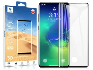 Szkło Mocolo 3D czytnik linii do Samsung Galaxy S10 Plus czarne - Szkła hartowane na telefon - miniaturka - grafika 2