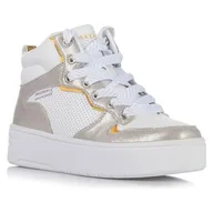 Buty dla dziewczynek - Buty do chodzenia dla dzieci Skechers Court High shine Kic - miniaturka - grafika 1