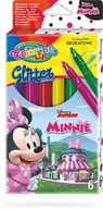 Długopisy - Flamastry brokatowe Colorino Kids 6 kolorów Minnie - PATIO - miniaturka - grafika 1