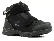 Buty trekkingowe damskie - Zimowe trekkingi damskie z softshell - AMERICAN CLUB WT68/21(22), czarne - miniaturka - grafika 1