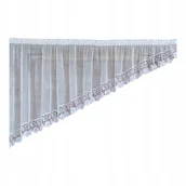 Firany - Firana gotowa 300x140,skos lewy,woal,gipiura 15cm - miniaturka - grafika 1