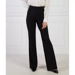 Spodnie damskie - BOSS Wełniane spodnie Tuleah | Straight fit - grafika 1