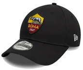 Czapki damskie - Czapka z daszkiem NEW ERA AS Roma Core 9FORTY Adjustable Cap czarna - miniaturka - grafika 1