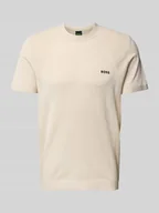 Koszulki męskie - T-shirt z nadrukiem z logo - miniaturka - grafika 1