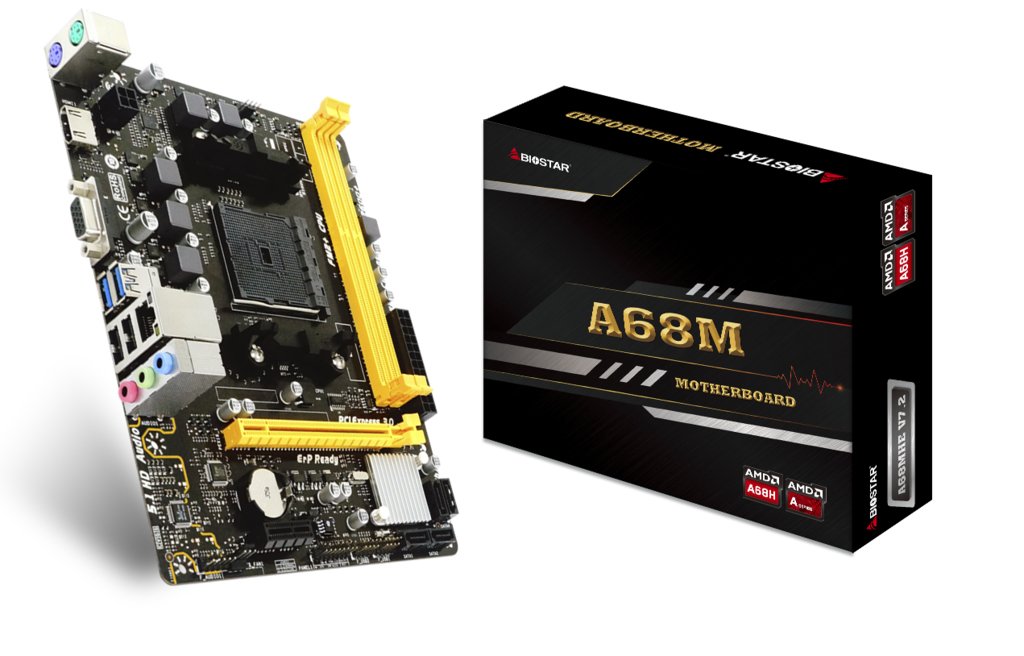 Biostar A68MHE Socket FM2+ DDR3-SDRAM 
