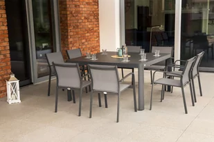 Meble ogrodowe aluminiowe Katania Square Grey / Window Grey 8+1 - Meble ogrodowe - miniaturka - grafika 4