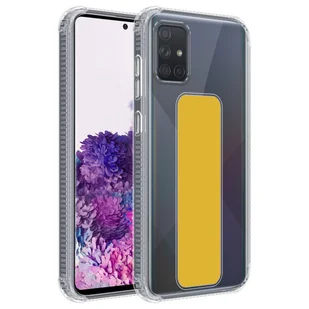 Pokrowiec Do Samsung Galaxy A71 4G w ŻÓŁTY Etui z uchwytem Obudowa Case Cover Cadorabo - Etui i futerały do telefonów - miniaturka - grafika 1