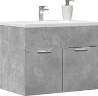 Szafki łazienkowe - vidaXL Szafka pod umywalkę, szarość betonu, 60x38,5x46 cm, płyta - miniaturka - grafika 1