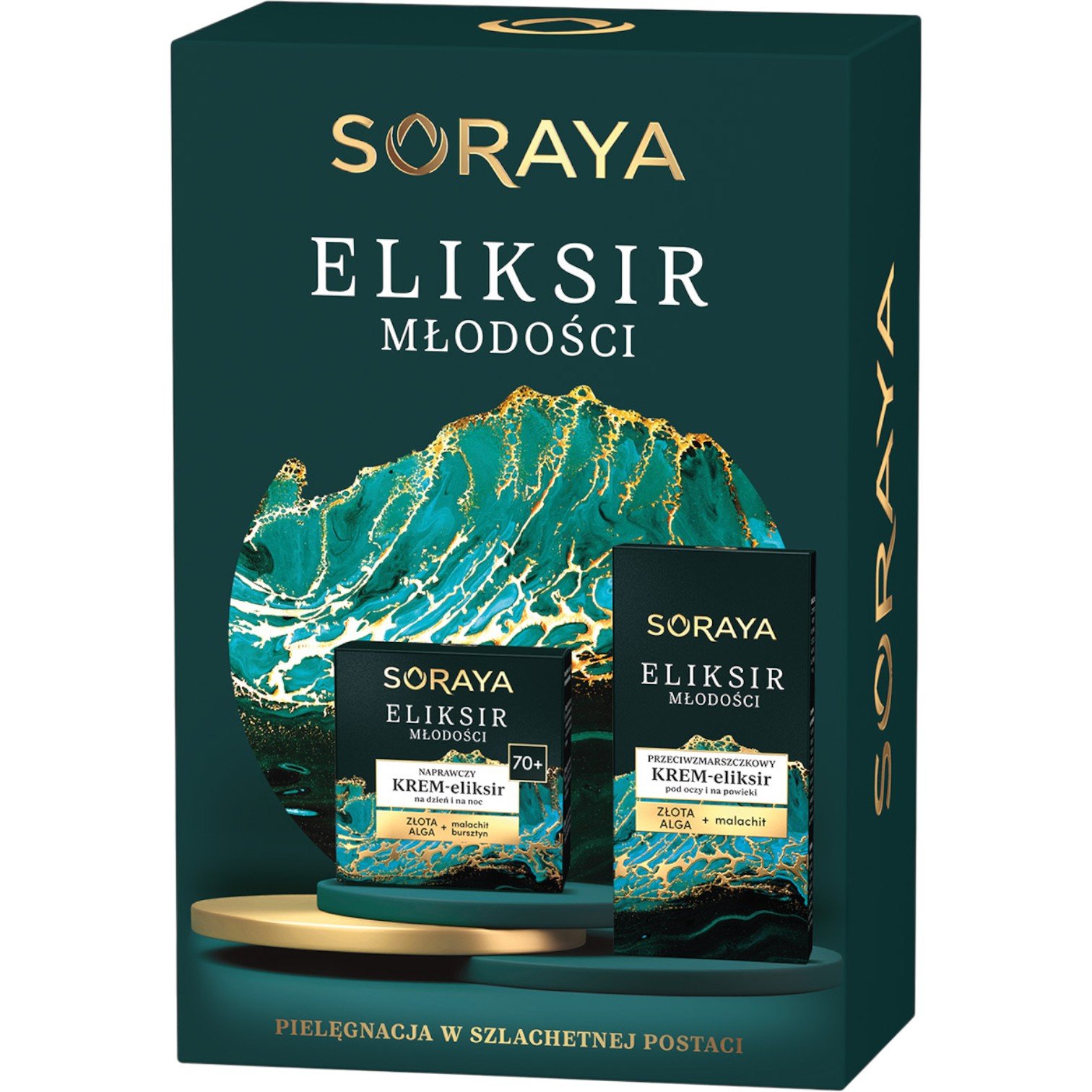 Soraya zestaw Eliksir Młodości 70+: Krem 50ml + Krem pod oczy 15ml