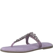 Klapki i japonki damskie - Marco Tozzi Damskie japonki 2-2-27107-20, skórzane japonki, Berry Comb, 38 EU, Berry Comb, 38 EU - miniaturka - grafika 1