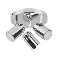 Lampy sufitowe - Metalowa lampa punktowa w kolorze błyszczącego srebra Angelo – Trio - miniaturka - grafika 1