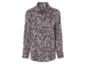 Bluzki damskie - esmara® Bluzka satynowa damska (38, niebieski/brązowy) - miniaturka - grafika 1