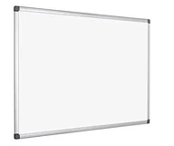 Długopisy - Bi-Office Maya tablica suchościeralna – 60 x 45 cm – melamina, z aluminiową ramą i półką na długopisy - miniaturka - grafika 1