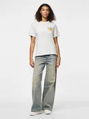 Koszulki i topy damskie - Pieces Koszulka "Summer" w kolorze białym - miniaturka - grafika 1