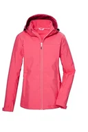 Kurtki damskie - killtec Damska kurtka softshellowa/kurtka outdoorowa z kapturem KOS 102 WMN SFTSHLL JCKT, Sunset Pink, 40, 42804-000 - miniaturka - grafika 1