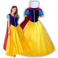 Stroje karnawałowe - Strój Kostium Sukienka Królewna Śnieżka Cosplay 152/158 XXS - miniaturka - grafika 1