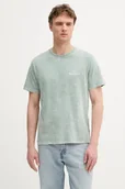 Koszulki męskie - Pepe Jeans t-shirt bawełniany męski kolor zielony wzorzysty PM509960 - miniaturka - grafika 1