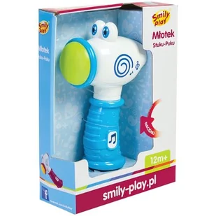 Smily play MŁOTEK STUKU-PUKU NIEBIESKI 24/48 SP83135 AN01 - Zabawki interaktywne dla dzieci - miniaturka - grafika 1