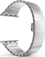 Akcesoria do smartwatchy - Alogy Alogy Bransoleta do smartwatcha Stainless Steel do Apple Watch 38/40/41mm Srebrna uniwersalny - miniaturka - grafika 1