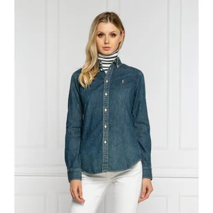 POLO RALPH LAUREN Jeansowa koszula Custom fit - Koszule damskie - miniaturka - grafika 1