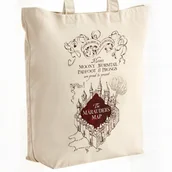 Torby męskie - Torba bawełniana premium Harry Potter Mapa Huncwotów Dla Fanów Prezent - miniaturka - grafika 1