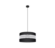 Lampy sufitowe - Żyrandol na lince HELEN 1xE27/60W/230V śr. 40 cm czarny/srebrny - miniaturka - grafika 1