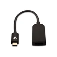 Kable - V7 USB C (m) na HDMI (h), slim, czarny, adapter kabla wideo (USB C, HDMI typ A (standard), wtyczka, 3840 x 2160, 60 Hz) - miniaturka - grafika 1