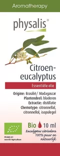 PHYSALIS (olejki eteryczne, soki) OLEJEK ETERYCZNY EUKALIPTUS CYTRYNOWY (CITROEN EUC - Aromaterapia - miniaturka - grafika 1